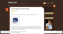 Desktop Screenshot of geeql.com